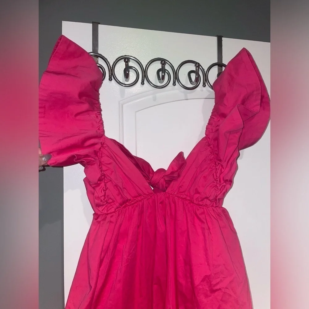 For Love And Lemons Clementine Pink Ruffle Dress 🩷 XS - Picture 11 of 15